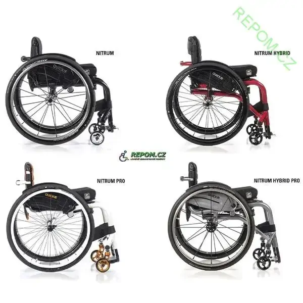 Invalidní vozík QUICKIE NITRUM HYBRID PRO aktivní, neskládací 