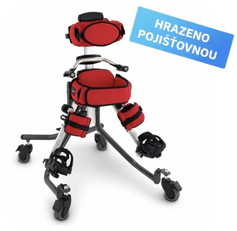 Dětský verikalizační stojan Leckey Squiggles+ Stander s individuální abdukcí kyčle