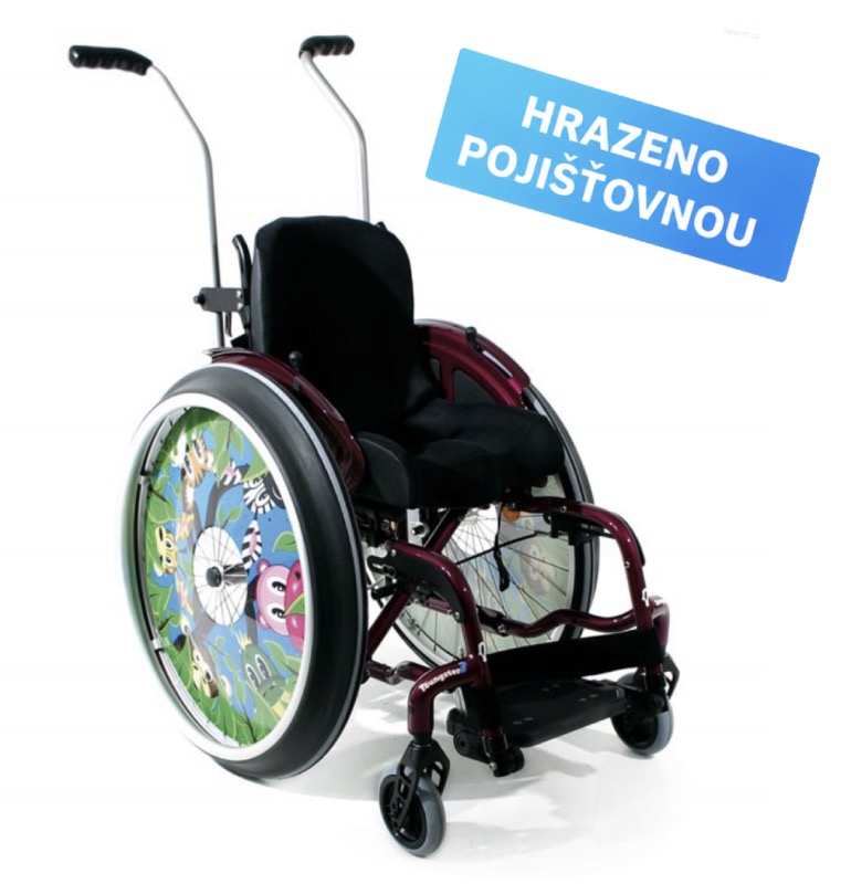 Dětský poloaktivní invalidní vozík ZIPPIE YOUNGSTER3 SIMO se skládacím rámem