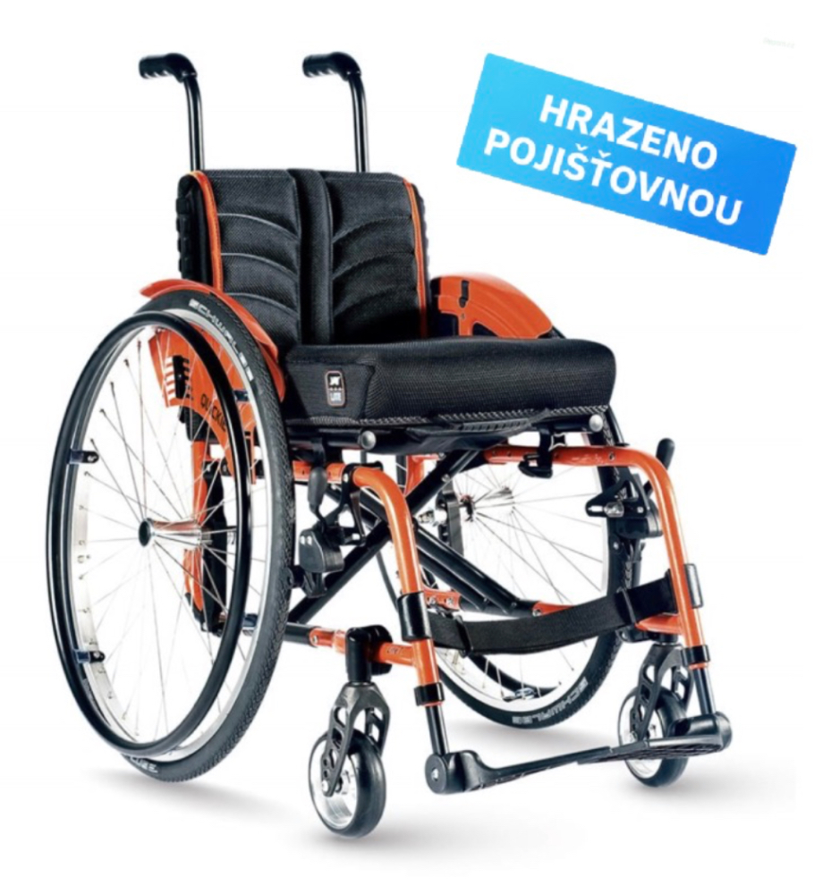 Dětský a dorostenecký aktivní invalidní vozík Quickie Life T se skládacím rámem