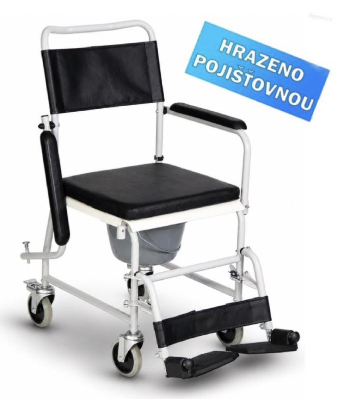 Toaletní židle TV 212 s kolečky