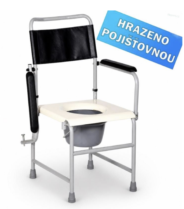 Toaletní židle TZ211 výškově nastavitelnýma nohama
