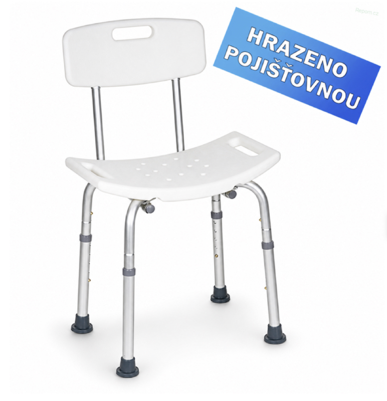 Židle do sprchy s opěradlem
