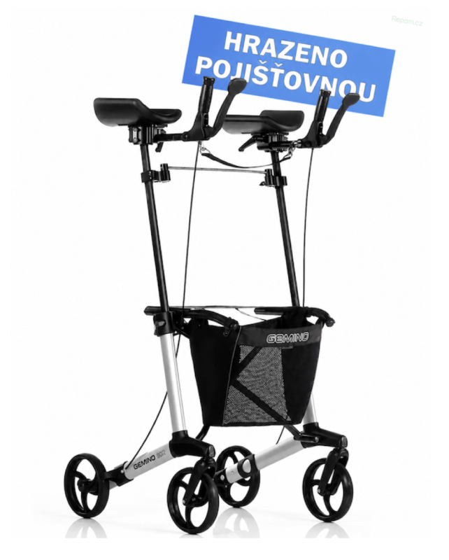 Skládací chodítko GEMINO 30 WALKER: s předloketní oporou
