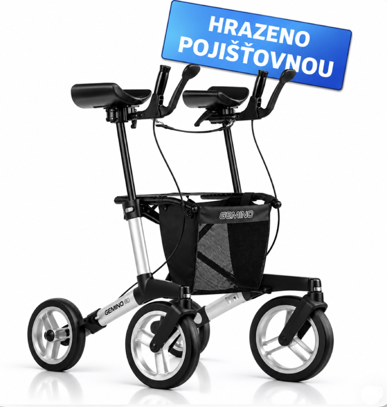 Skládací chodítko GEMINO 60 WALKER: s předloketní oporou