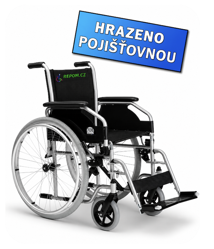 Invalidní vozík VERMEIREN 708D standardní s pevnými zády