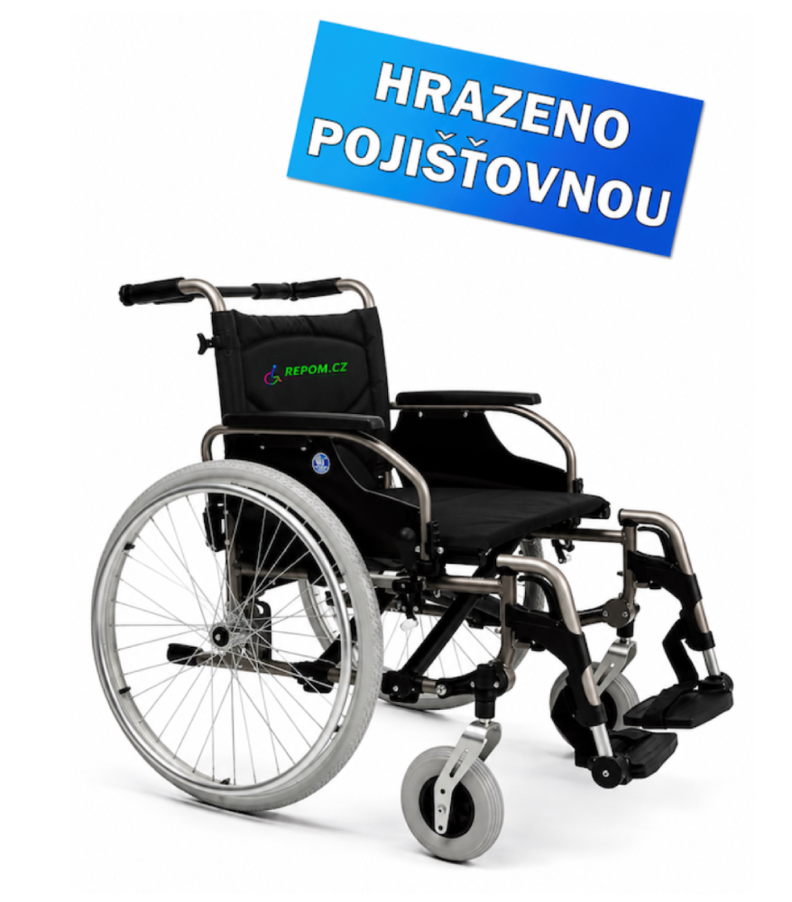 Invalidní vozík VERMEIREN V200 XL, odlehčený, poloaktivní