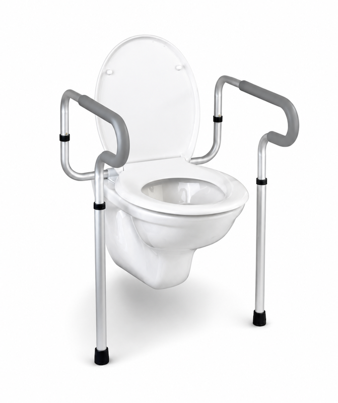 Nevrtací samostojná madla k WC