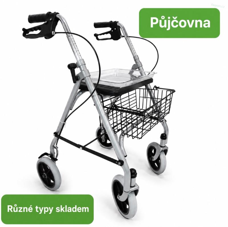 PŮJČENÍ chodítko čtyřkolové interiérové