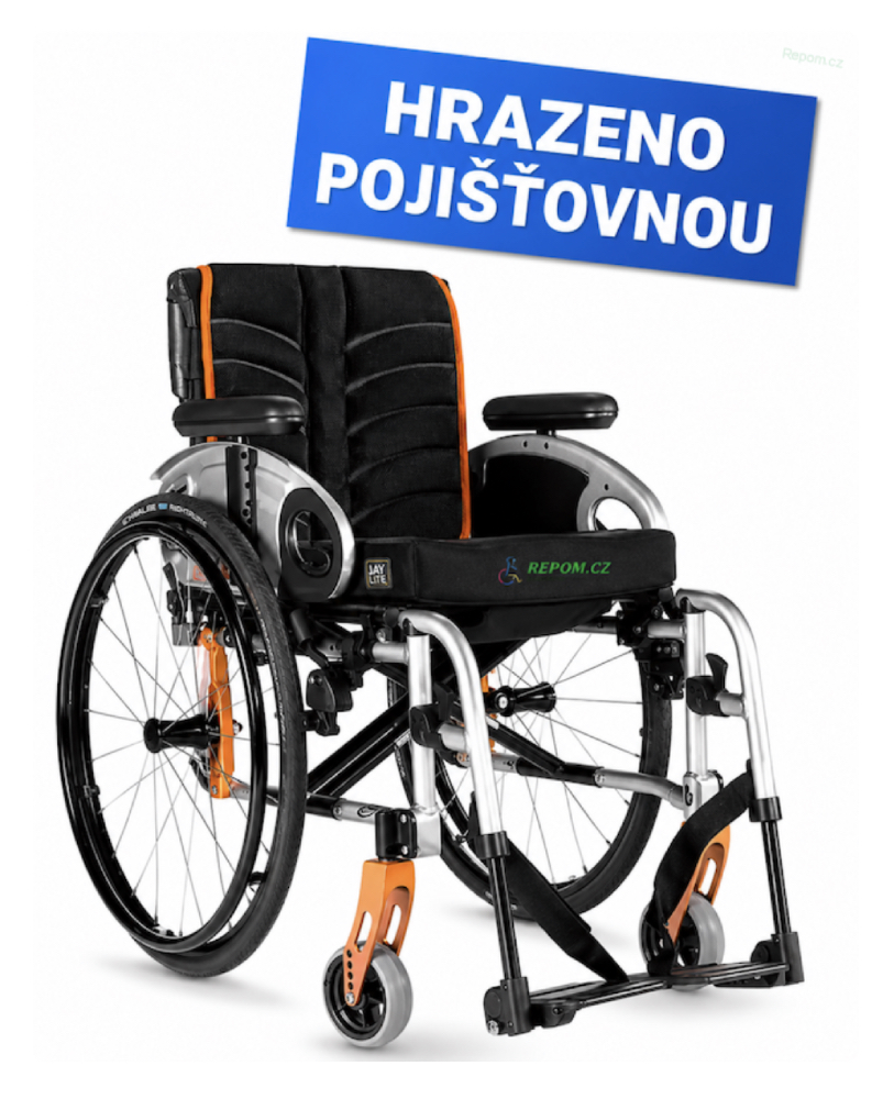 Invalidní vozík QUICKIE LIFE SA poloaktivní, skládací