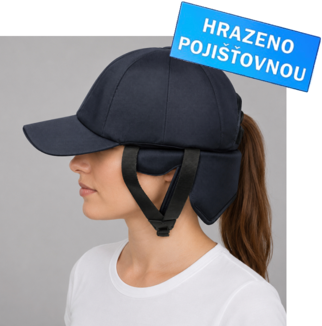 Dětská ochranná přilba s ochranou zátylku RIBCAP BASEBALL CAP