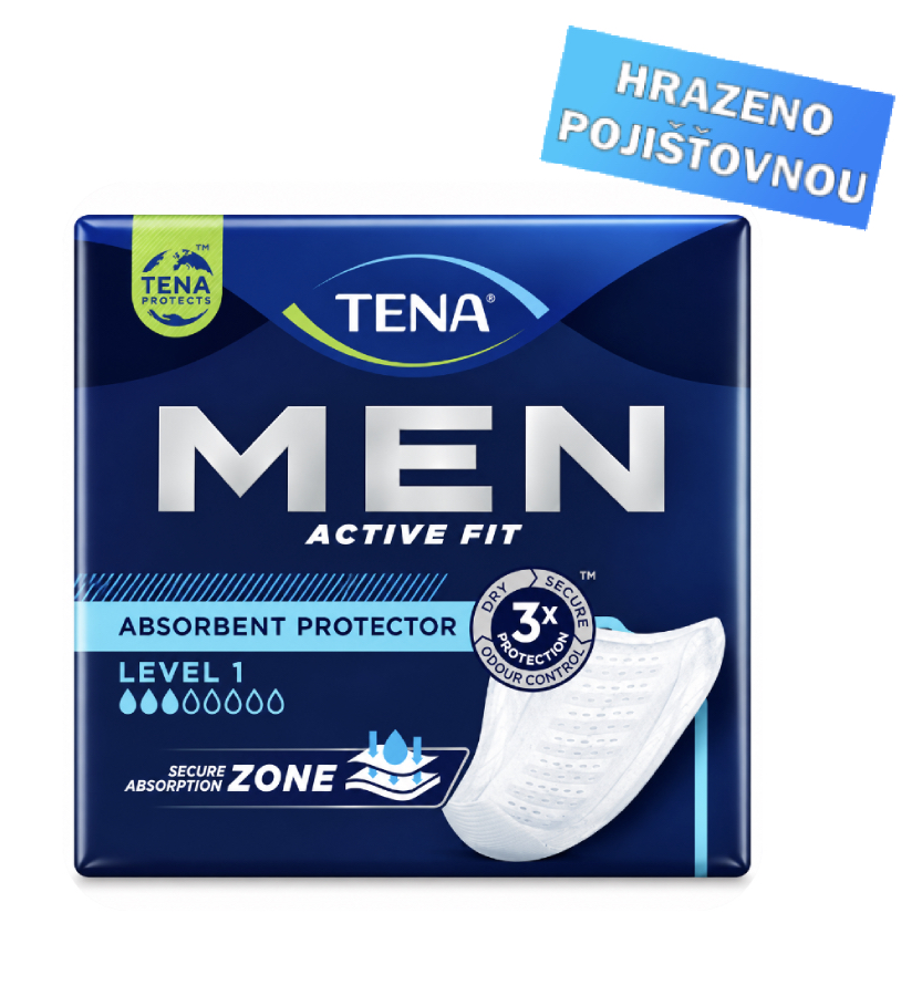 Vložky pánské Inkontinenční černé TENA Men Level 1