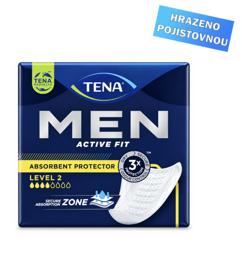 Vložky pánské Inkontinenční černé TENA Men Level 2