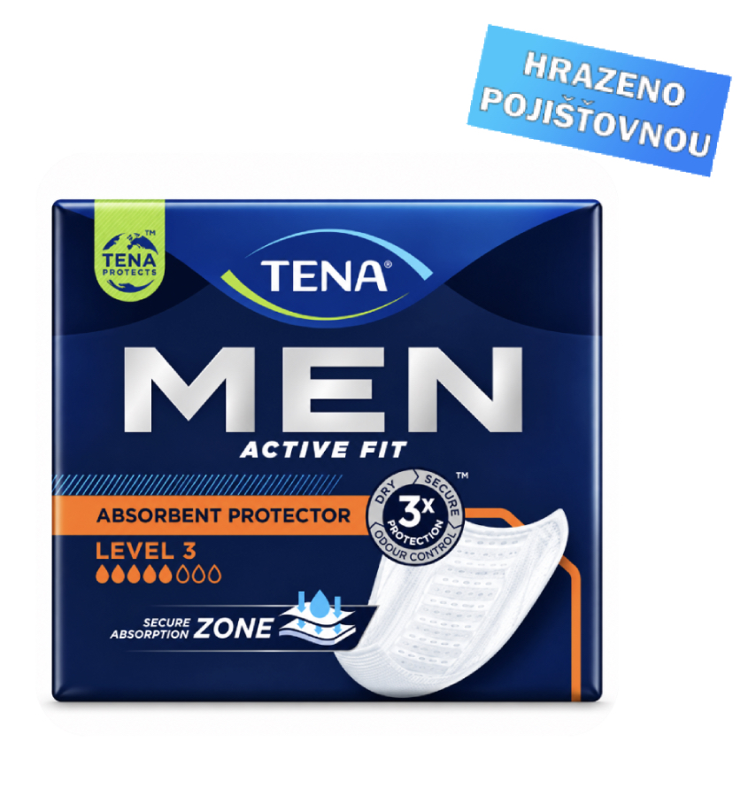 Vložky pánské Inkontinenční černé TENA Men Level 3