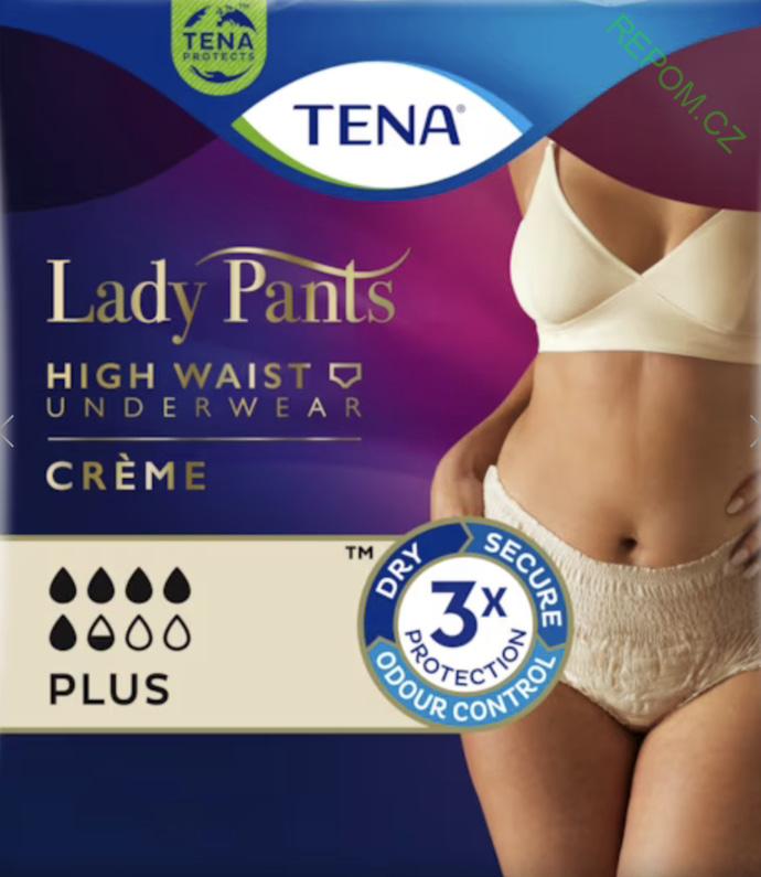 Dámské inkontinenční kalhotky TENA Lady Pants Plus Crème 5,5/8 (M/L)