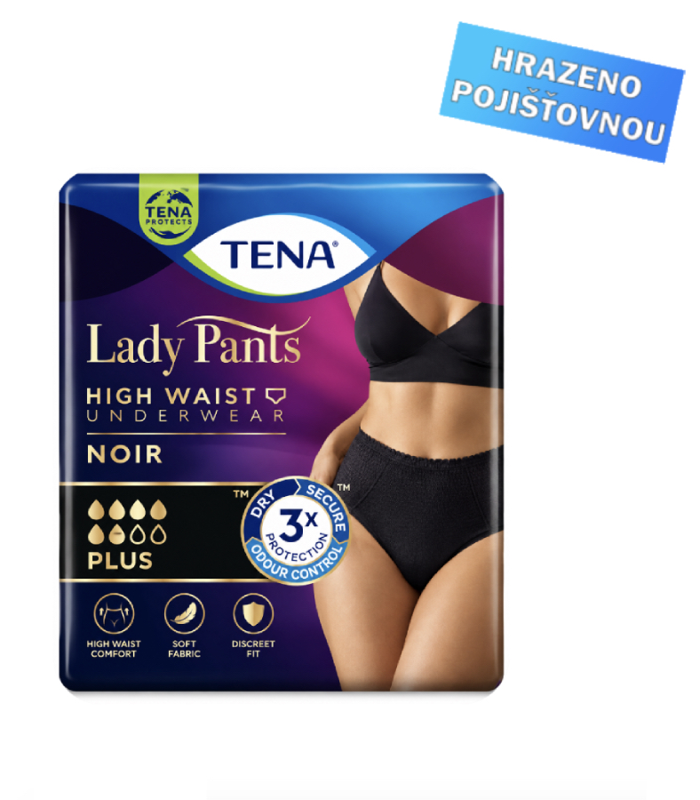 Dámské inkontinenční kalhotky TENA Lady Pants Plus Black (M/L)