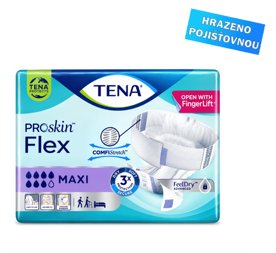 Inkontinenční kalhotky s pásem TENA Flex Maxi 8/8 (S/M/L/XL)