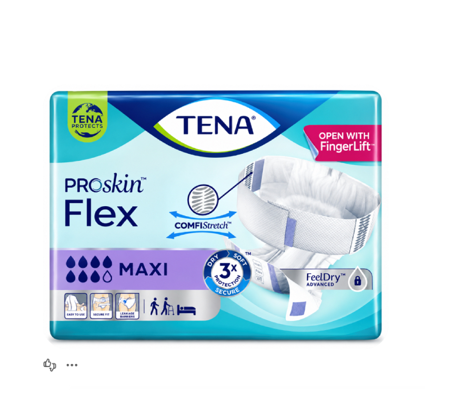 Inkontinenční kalhotky s pásem TENA Flex Maxi 8/8 (S/M/L/XL)