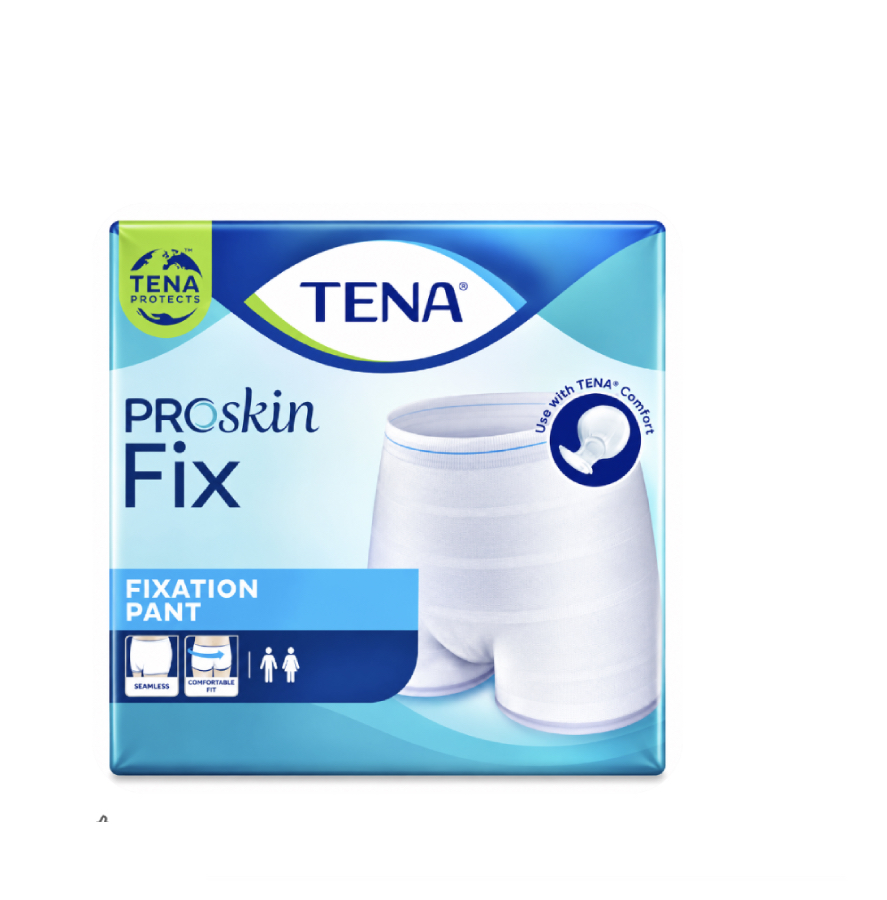 Opakovaně použitelné a prodyšné fixační kalhotky TENA Fix