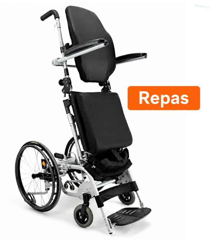 REPAS: vertikalizační mechanický invalidní vozík