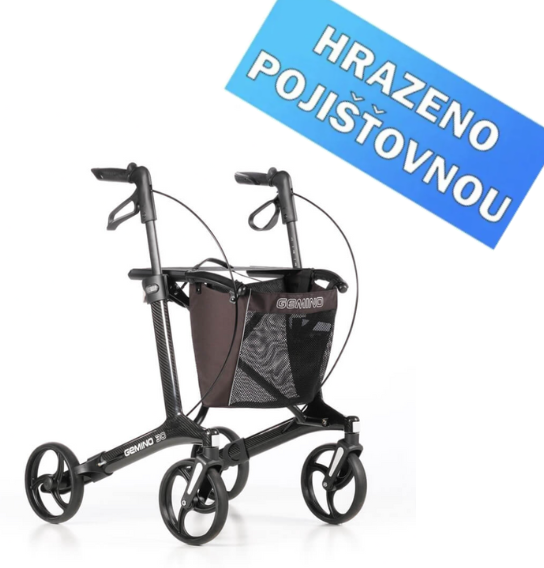 Snížené ultralehké chodítko GEMINO CARBON M