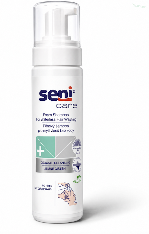 Šampon pro ležící pacienty 200 ml - použití bez vody