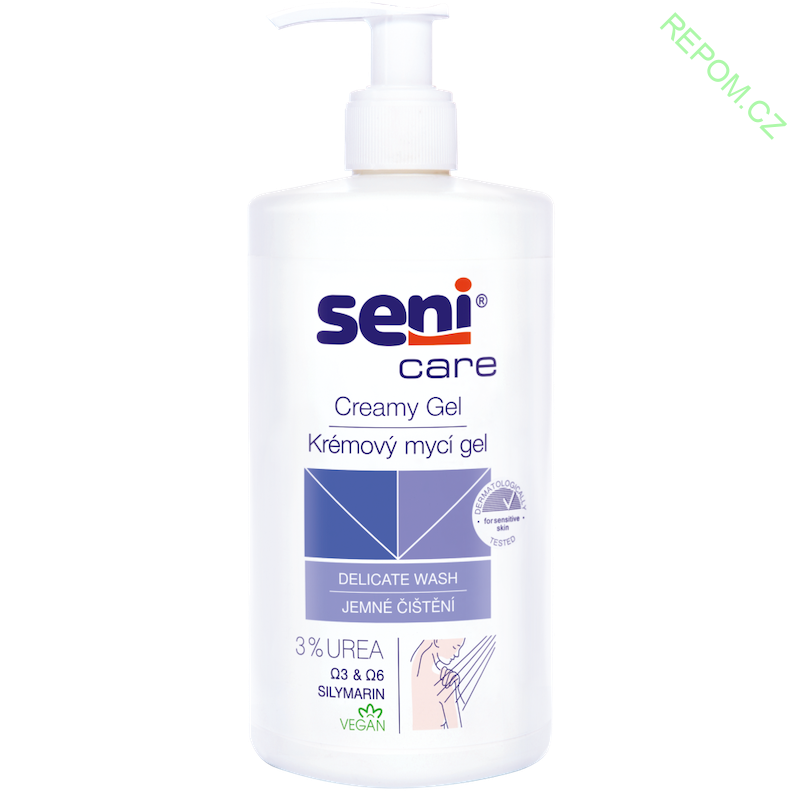 Krémový mycí gel 500 ml - použití s vodou