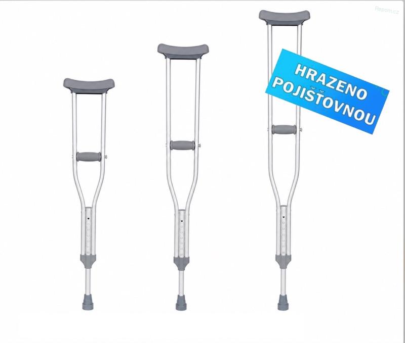 Podpažní berle pro chůzi bez došlapu měkké 1 pár