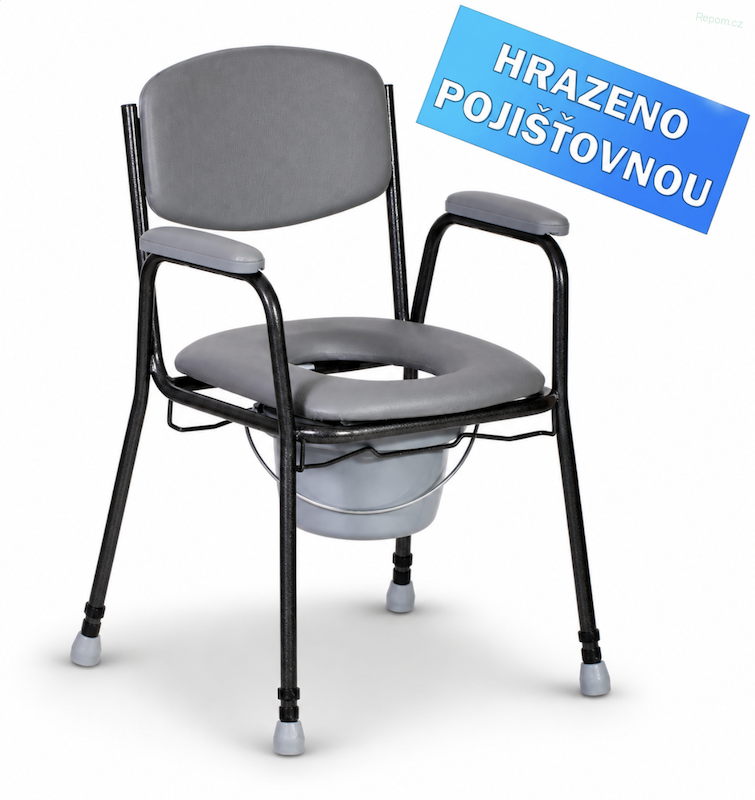 Toaletní židle TS130 s výškově nastavitelnýma nohama