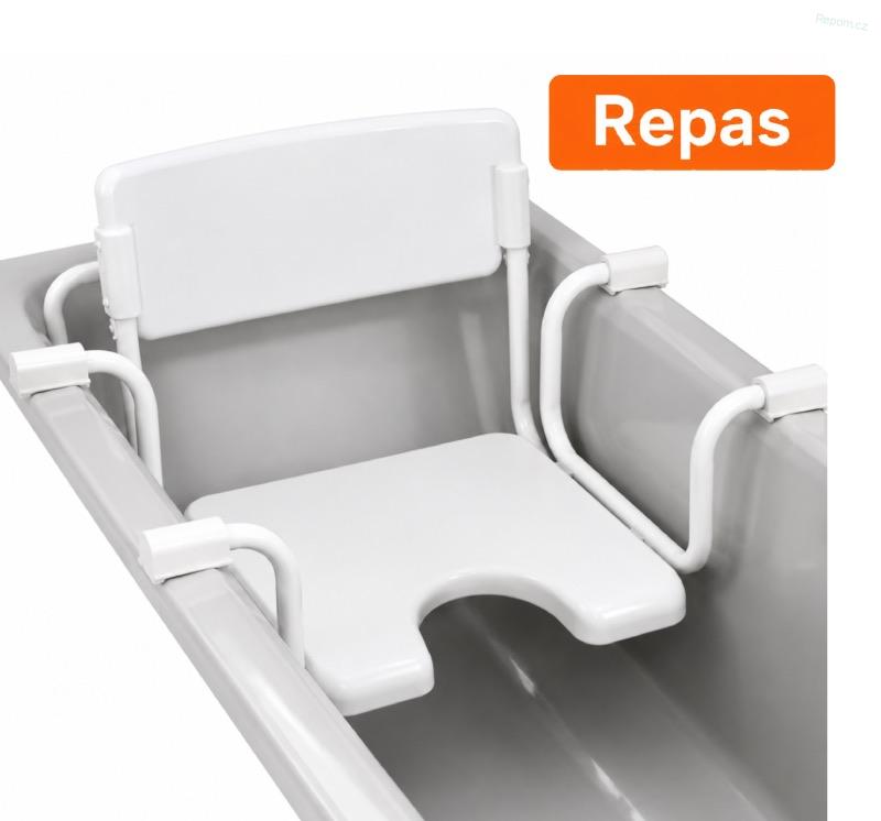 REPAS: Sedačka na vanu s nastavitelnou šíří s opěradlem
