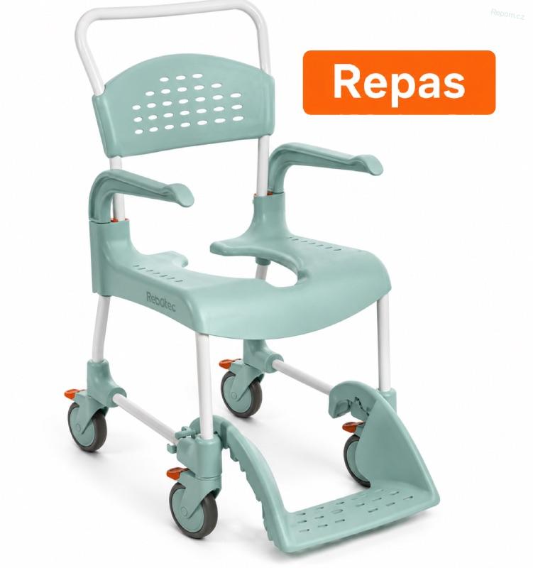 REPAS: Toaletní židle na kolečkách sprchovací