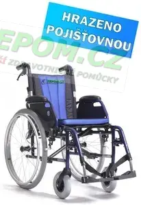 Stylový invalidní vozík VERMEIREN JAZZ S50 B69 standardní - brzdy pro doprovod