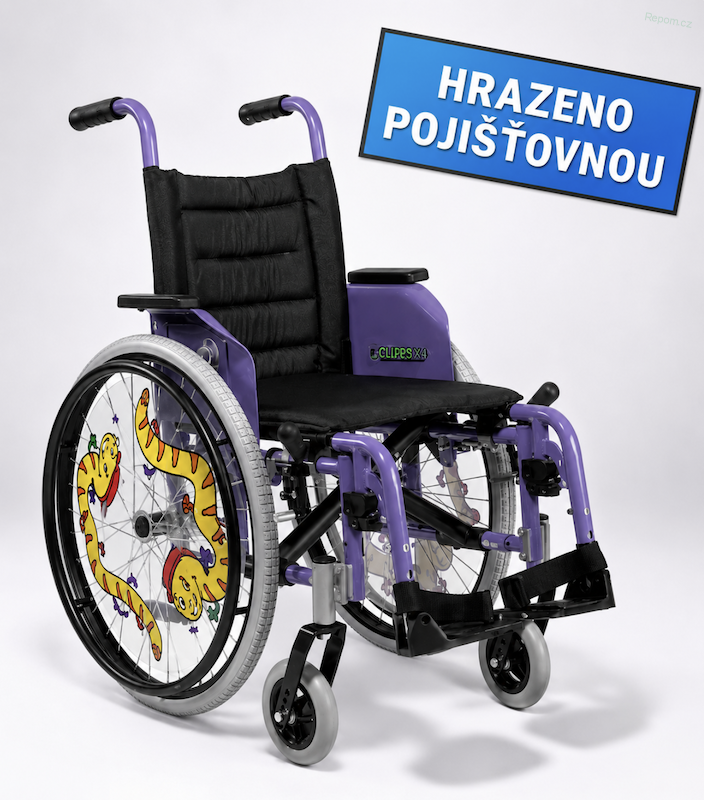 Dětský invalidní vozík ECLIPS X4 KIDS odlehčený, poloaktivní