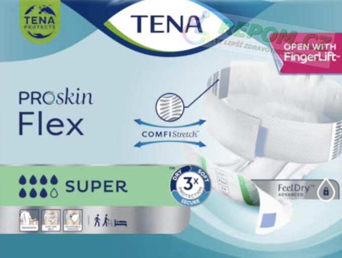 Inkontinenční kalhotky s pásem TENA Flex Super 7/8 (S/M/L/XL)
