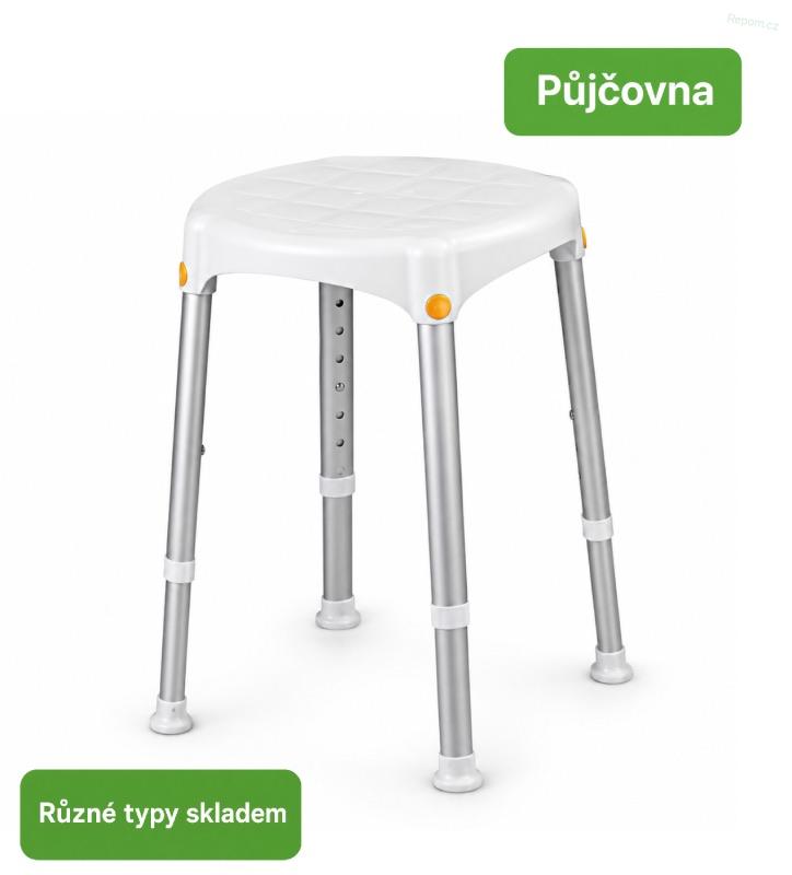 PŮJČENÍ Stolička do koupelny s nastavitelnou výškou