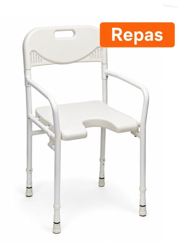 REPAS: Židle do sprchy s opěradlem