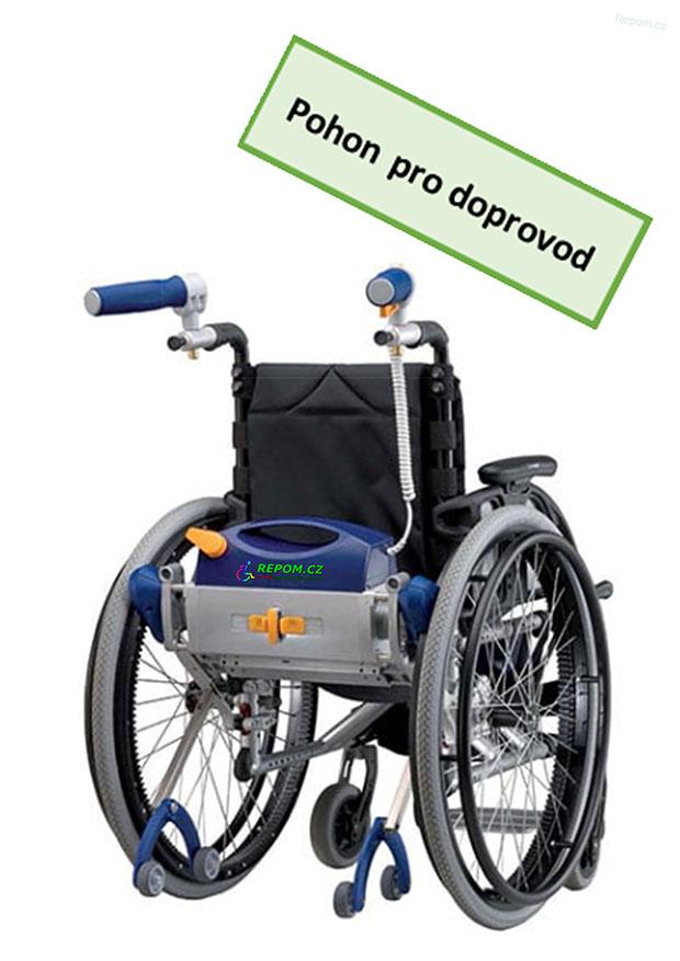 PŮJČENÍ Skládací elektrický invalidní vozík AAT V-MAX S pohonem pro doprovod