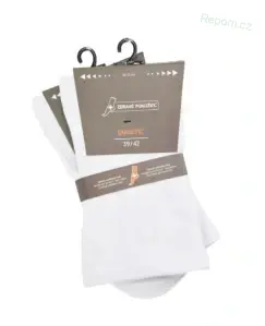 Rozšířené diabetické ponožky bavlněné jednobarevné 