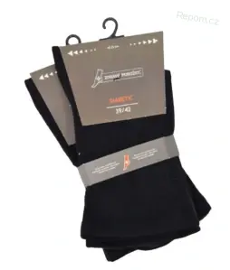 Rozšířené diabetické ponožky bavlněné jednobarevné