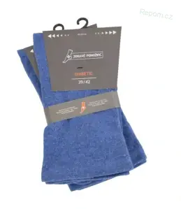 Rozšířené diabetické ponožky bavlněné jednobarevné