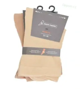 Rozšířené diabetické ponožky bavlněné jednobarevné 