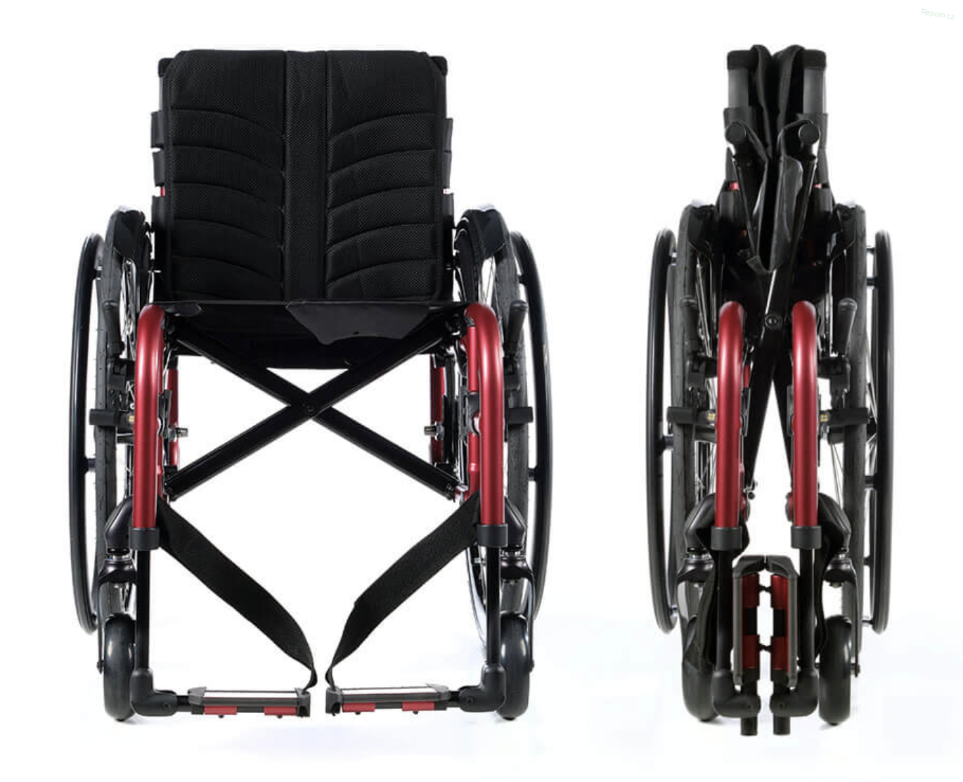 Ultralehký aktivní invalidní vozík QUICKIE QS5 X s technologií FreeFold, skládací