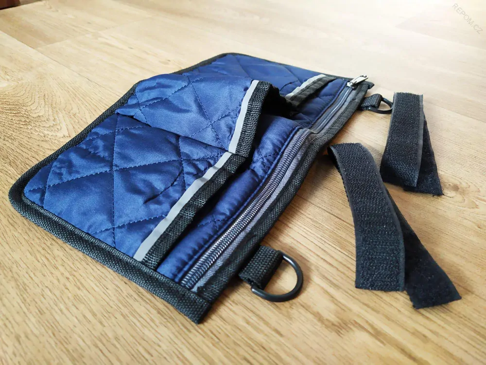 Taška na invalidní vozík - modrá