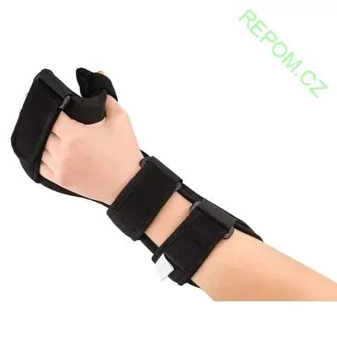 Ortéza zápěstí s podporou prstů a dlahou pro palec SPLINT