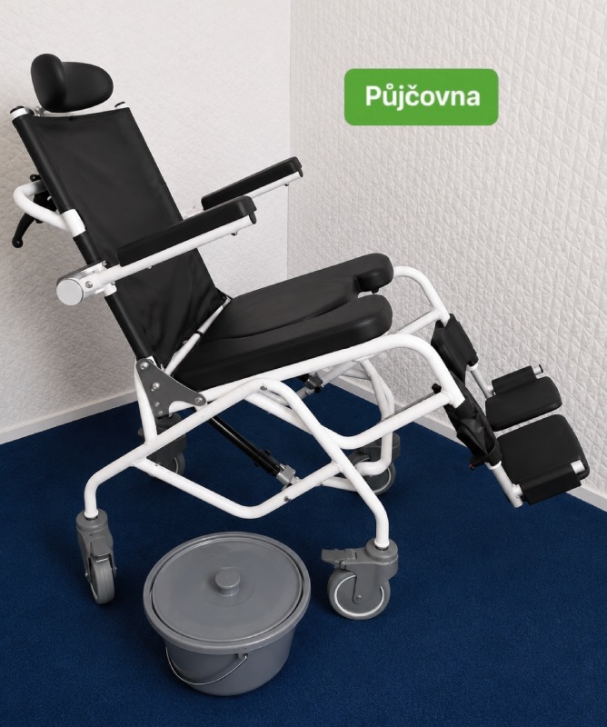 PŮJČENÍ Toaletní židle polohovatelná