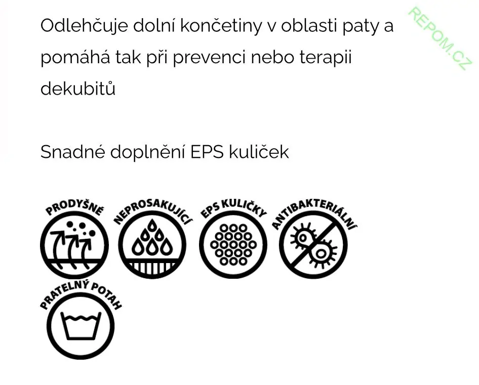 Polohovací W s nepropustným potahem 