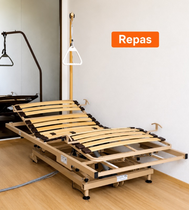 REPAS: Polohovací lůžko bez bočnic - samostojný rošt