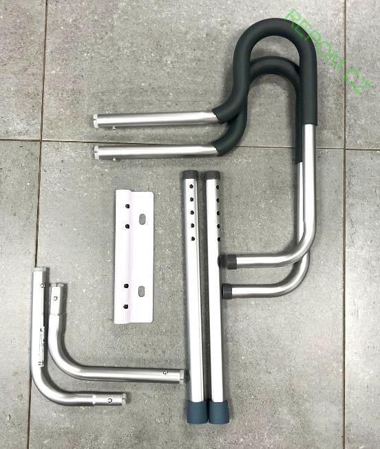 Nevrtací samostojná madla k WC