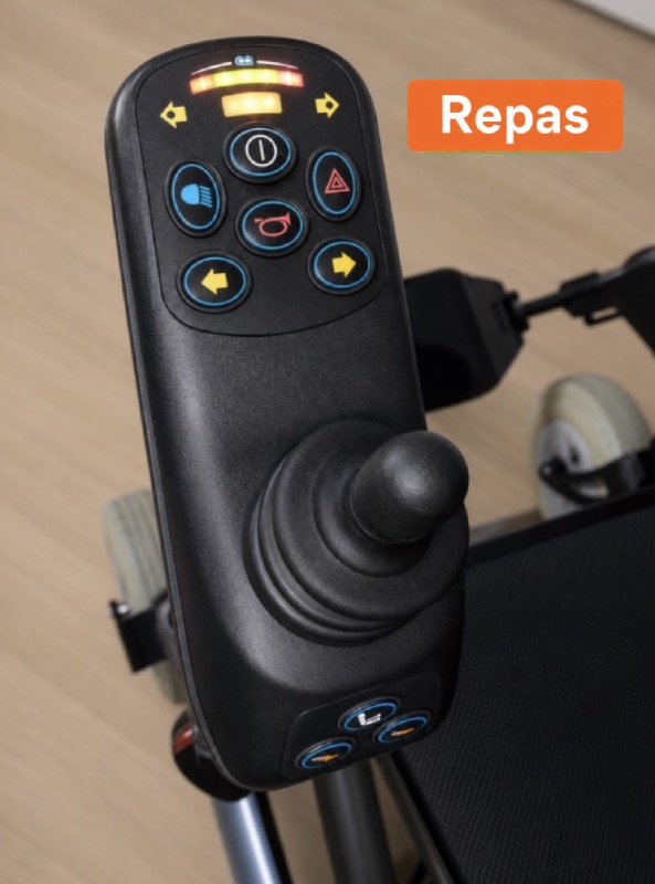 REPAS: Odpružený elektrický vozík s anatomickým sezením 