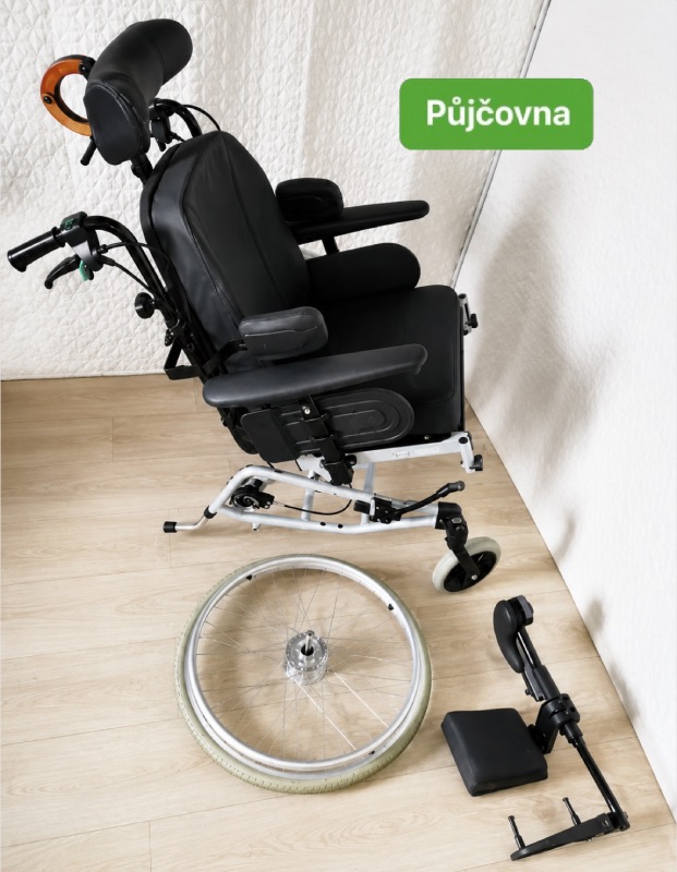 PŮJČENÍ polohovací invalidní vozík